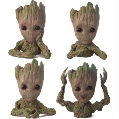 DIHAO Stock Tree Man Pen Flower Pot The Galaxy Flowerpot Baby Groot