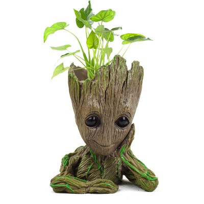 DIHAO Best Christmas Gift Groot Pen Pot Tree Man Pens Holder Flower Pot