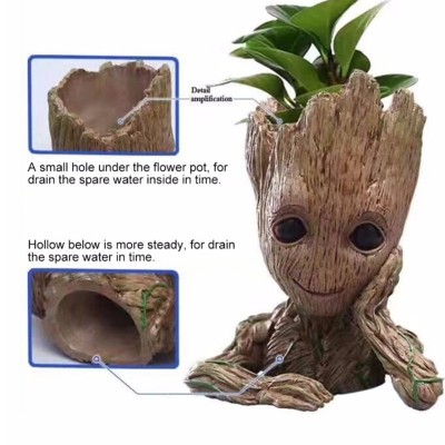 DIHAO Factory Price Stock TreeMan Pen Flower Pot The Galaxy Flowerpot Baby Groot